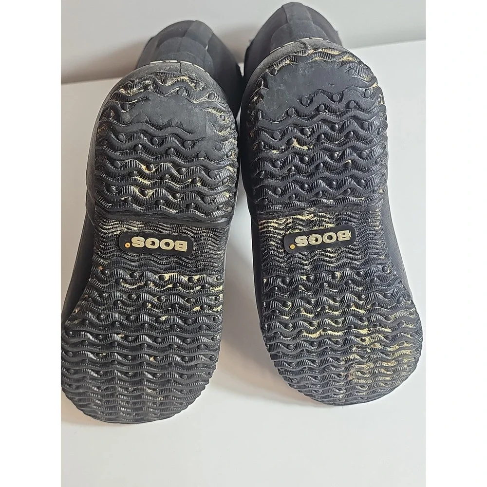 BOGS Boots Women's US 7 EUR 40 Classic High Handle Rubber Tall Black Waterproof
